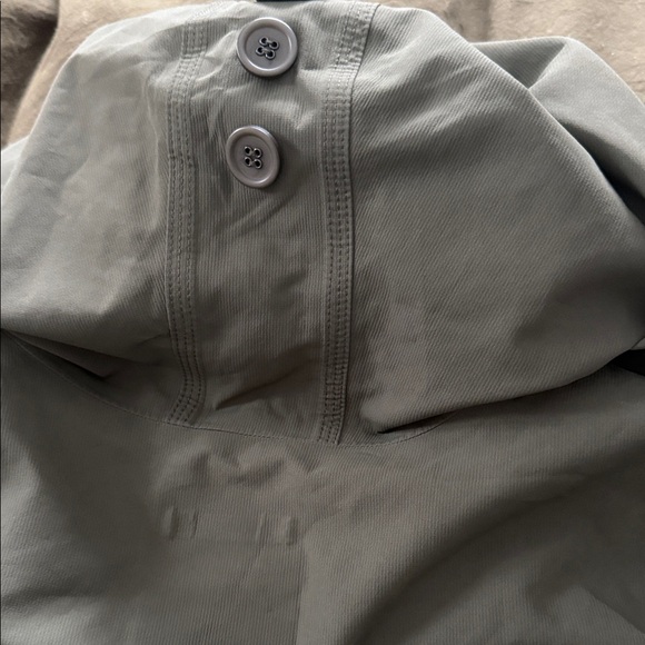 MEC Dark Green Hooded Trench Coat - Picture 8 of 8